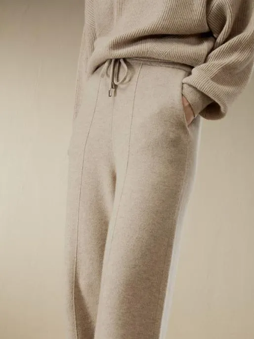 Lilysilk Fluid Cashmere Sweatpants Women Knitwear