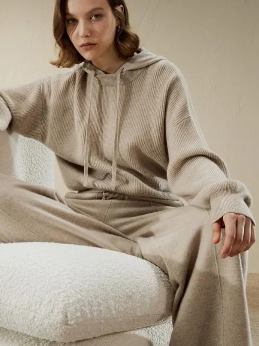Lilysilk Fluid Cashmere Sweatpants Women Knitwear