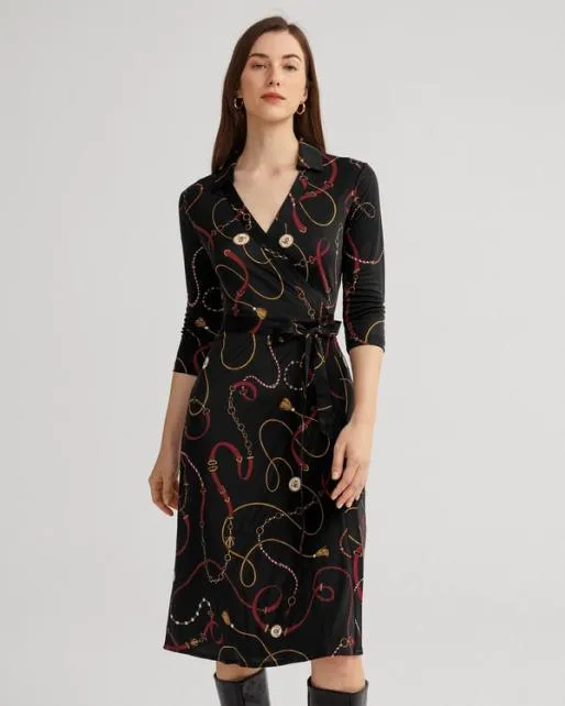 Lilysilk Louisville Print Silk Shirt Dress Women Jumpsuits Dresses