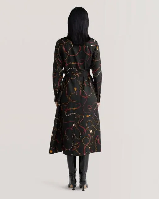 Lilysilk Louisville Print Trench Dress Women Jumpsuits Outerwear