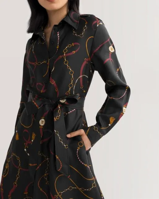 Lilysilk Louisville Print Trench Dress Women Jumpsuits Outerwear