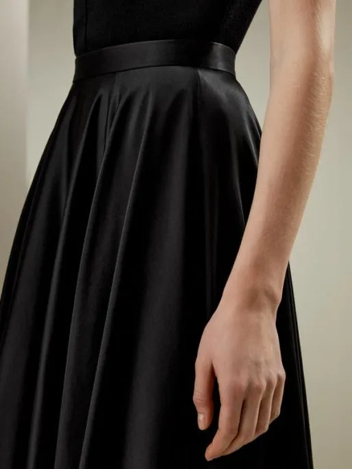 Lilysilk Maxi Bubble Umbrella Silk Skirt Women Bottoms