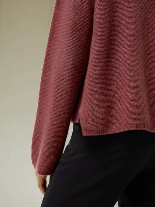 Lilysilk Relaxed Fit DropShoulder Silk Cashmere Blend Sweatshirt Women Essentials