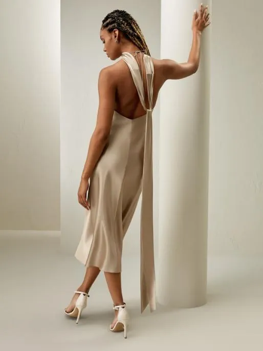 Lilysilk Satin Halter Midi Dress 8211 Elegant And Versatile Clothing For All Occasions Women Jumpsuits Dresses Lilysilk Satin Halter Midi Dress 8211 Elegant And Versatile Clothing For All Occasions Women Jumpsuits Dresses