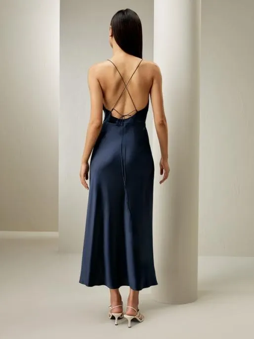 Lilysilk Satin Halter Midi Dress 8211 Perfect For Wedding Guests Or Formal Events Women Jumpsuits Dresses