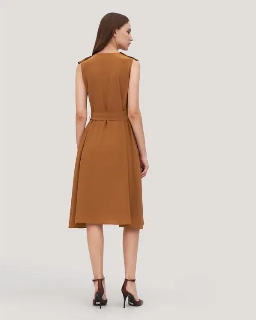 Lilysilk VNeck Sleeveless Silk Orchid Dress Women Jumpsuits Dresses