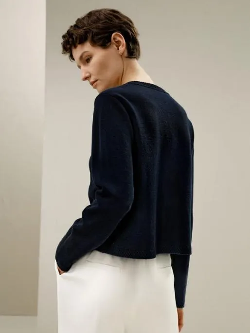 Lilysilk Womenx27s Wool ButtonFront Sweater Jacket Women Knitwear