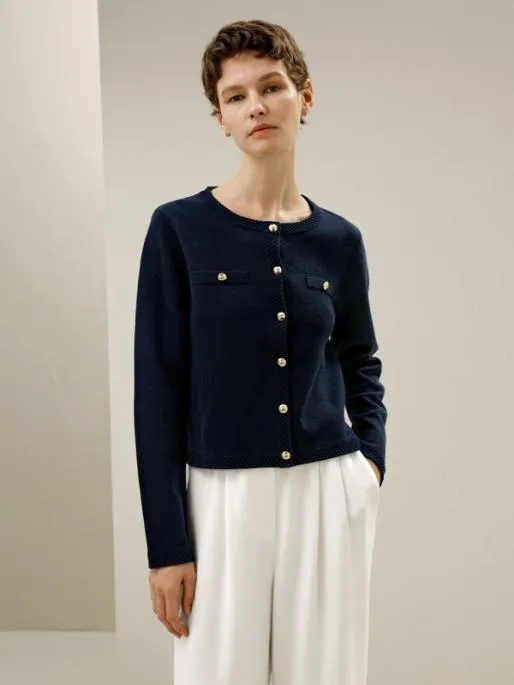 Lilysilk Womenx27s Wool ButtonFront Sweater Jacket Women Knitwear