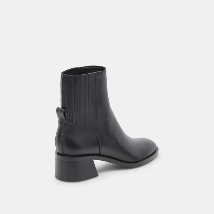 Linny H2O Wide Boots Black Leather Women Dolce Vita Boots and Booties