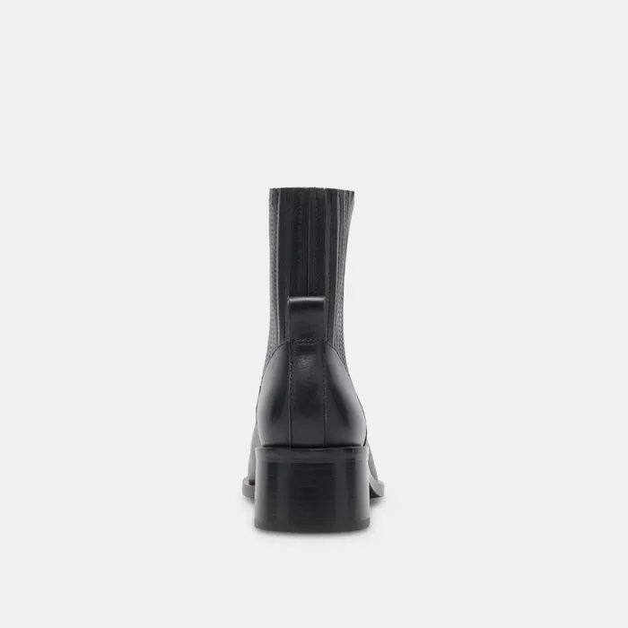 Linny H2O Wide Boots Black Leather Women Dolce Vita Boots and Booties