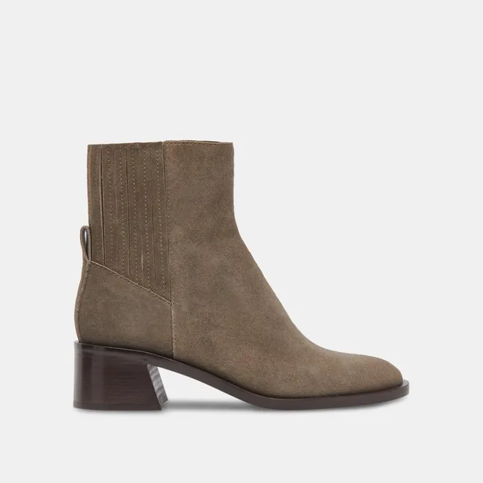 Linny H2O Wide Boots Olive Suede Women Dolce Vita Boots and Booties