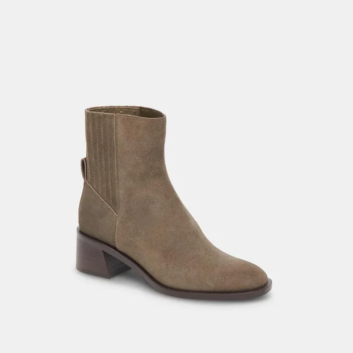 Linny H2O Wide Boots Olive Suede Women Dolce Vita Boots and Booties