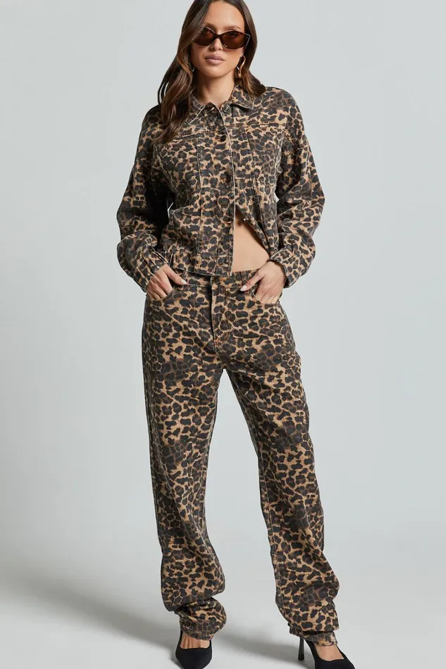 Lioness 8211 Carmela Jacket In Leopard Women Showpo Jackets and Coats