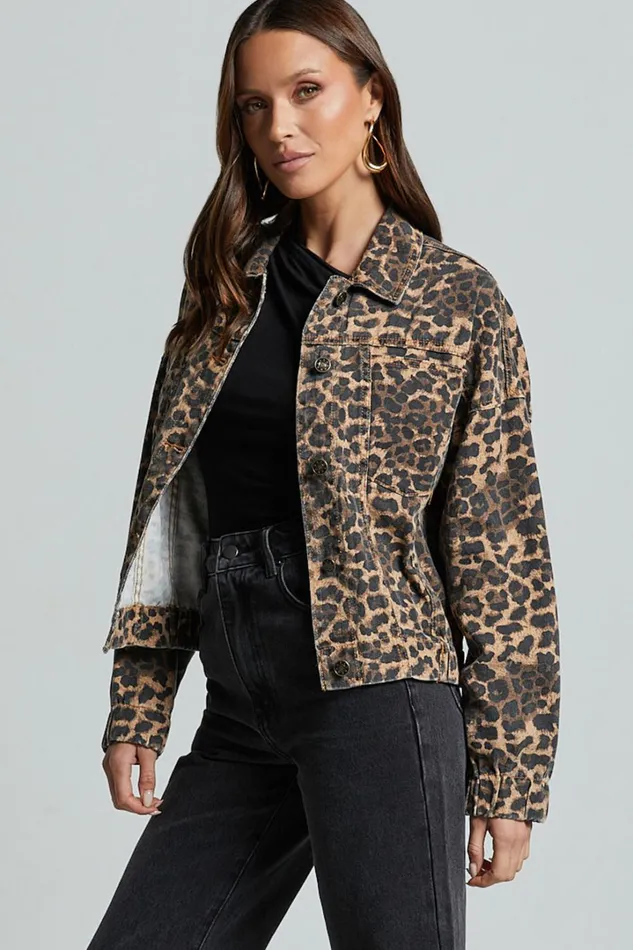 Lioness 8211 Carmela Jacket In Leopard Women Showpo Jackets and Coats