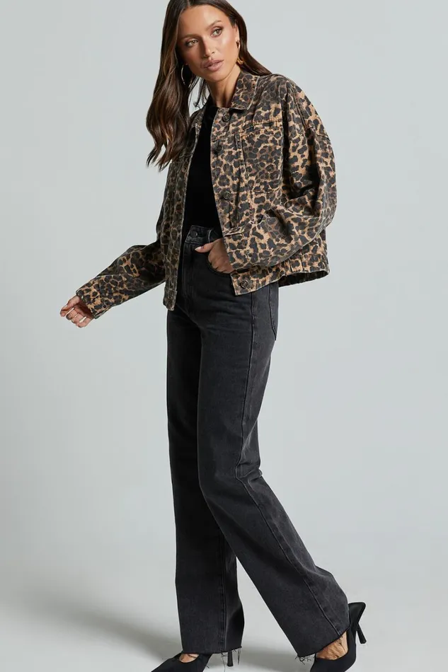 Lioness 8211 Carmela Jacket In Leopard Women Showpo Jackets and Coats
