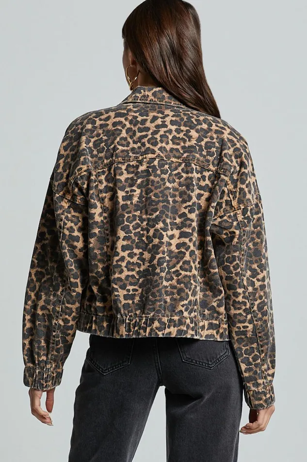 Lioness 8211 Carmela Jacket In Leopard Women Showpo Jackets and Coats