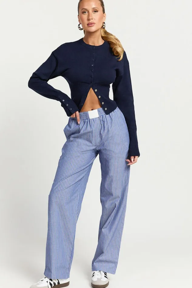 Lioness 8211 Head In The Clouds Cardigan In Navy Women Showpo Sweaters and Cardigans