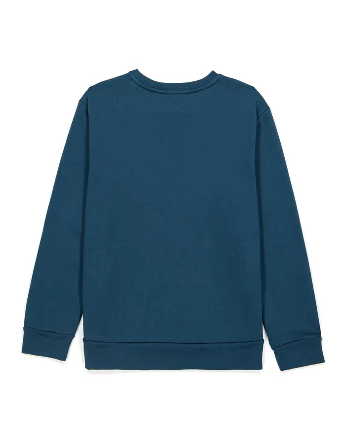 Little Kids039 Powerblend Crew Sweatshirt Classic Script Metallic Teal Kids Champion Hoodies and Sweatshirts