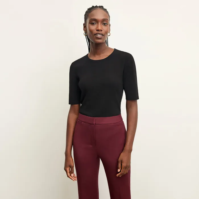 M M LaFleur The Choe Top 8211 Eco 365Knit Black Women Tops