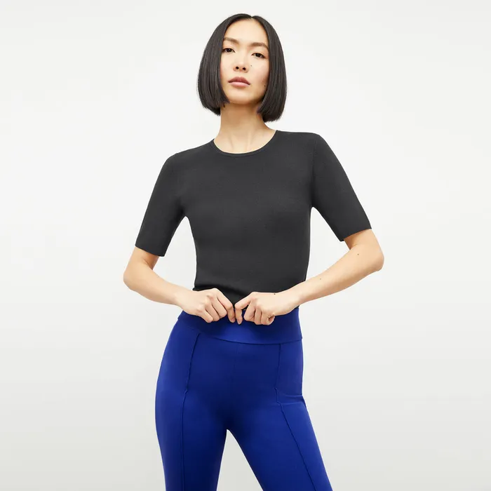 M M LaFleur The Choe Top 8211 Eco 365Knit Black Women Tops