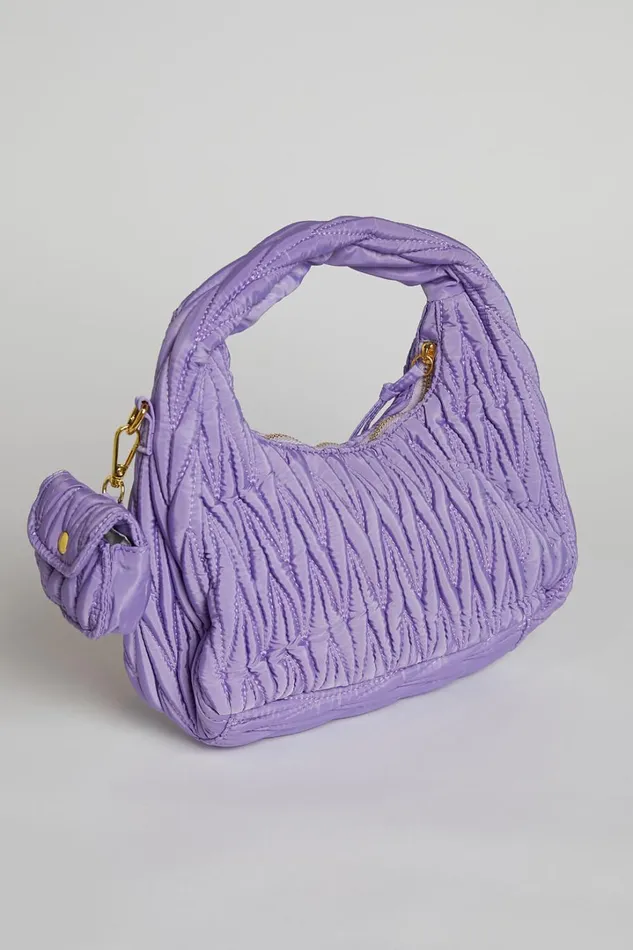 Madrid Quilted Shoulder Bag In Purple Women Showpo Bags
