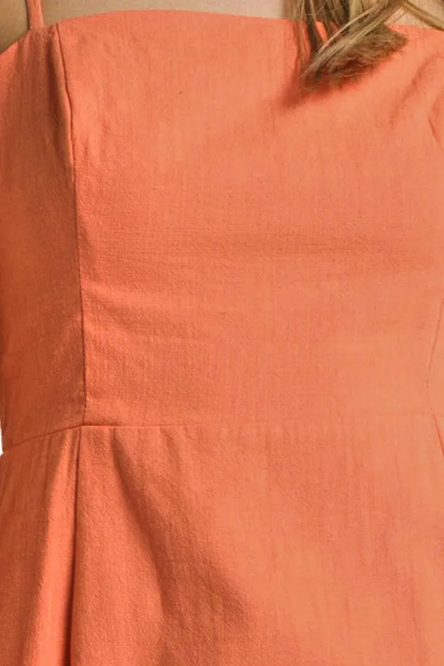 Marsha Midi Dress 8211 High Split Slip Dress In Orange Women Showpo Dresses