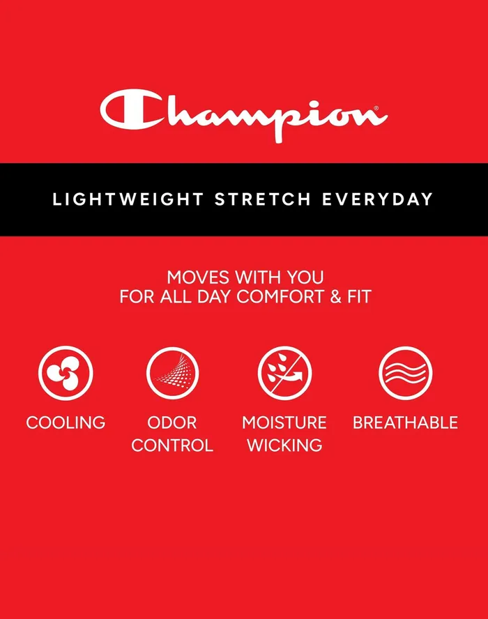 Men039S Boxer Briefs Pack Lightweight Stretch MoistureWicking 3Pack RedTealPrint Blackredwhite Script Logoteal Men Champion Underwear