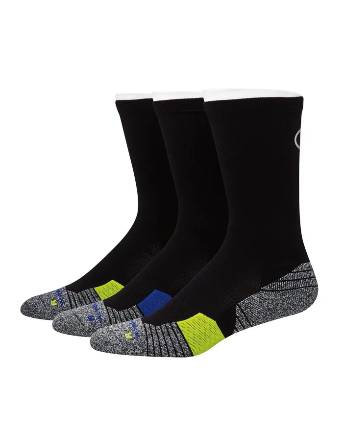 Men039S Crew Socks 3Pairs Black Assorted Men Champion Socks
