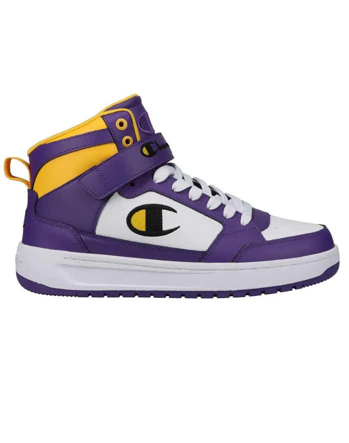 Men039S Drome Hi Cb Shoes Purplewhitegold Men Champion Court