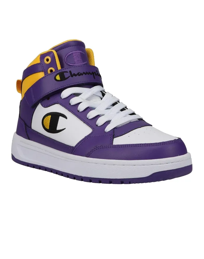 Men039S Drome Hi Cb Shoes Purplewhitegold Men Champion Court