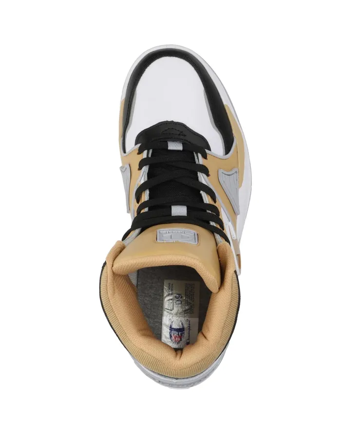 Men039S Rezone Drill Hi Shoes Whiteblacktan Men Champion Court