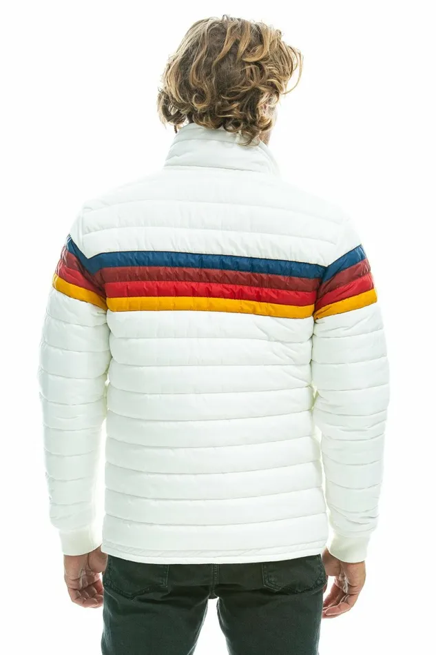 Men 4 STRIPE JACKET 8211 WHITE Aviator Nation Outerwear Men 4 STRIPE JACKET 8211 WHITE Aviator Nation Outerwear