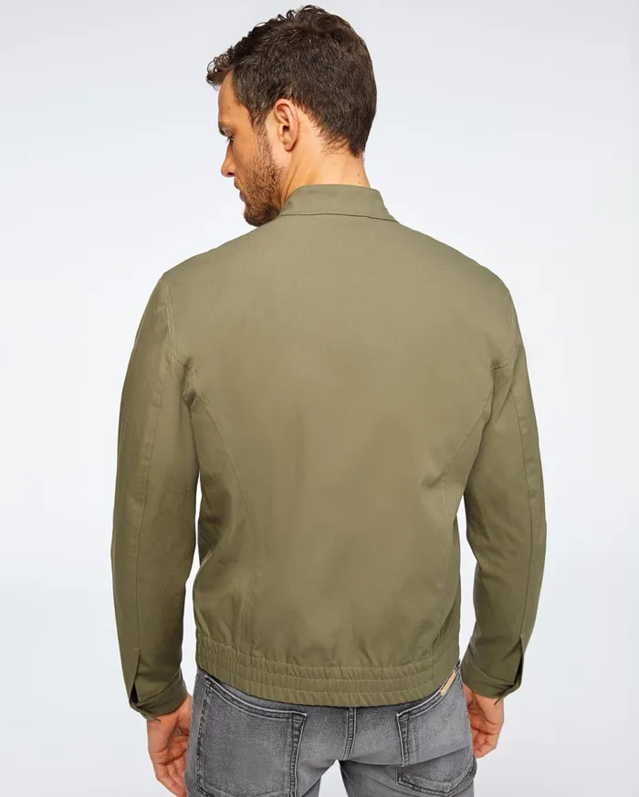Men 7 For All Mankind Jackets 038 Coats Tech Series Baracuta Jacket In Military Green