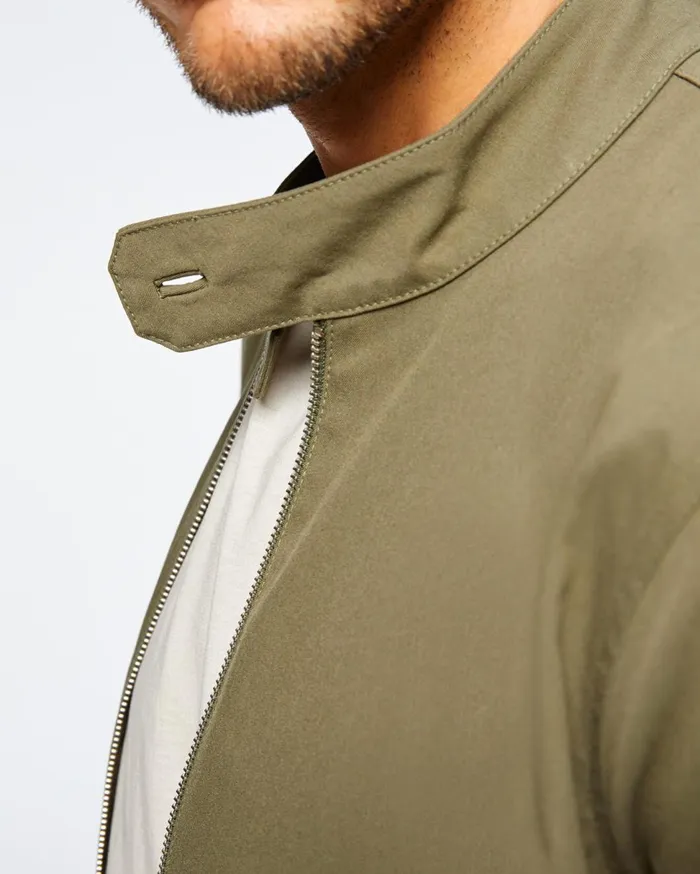 Men 7 For All Mankind Jackets 038 Coats Tech Series Baracuta Jacket In Military Green