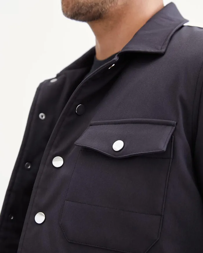 Men 7 For All Mankind Jackets 038 Coats Tech Series Quilted Shirt Jacket