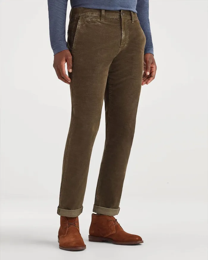 Men 7 For All Mankind Pants Corduroy Slim Chino In Fatigue