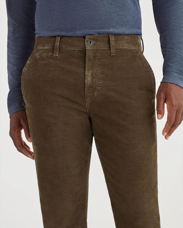 Men 7 For All Mankind Pants Corduroy Slim Chino In Fatigue