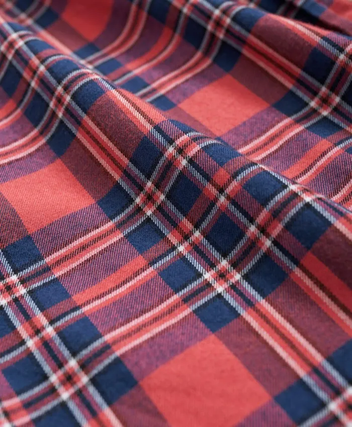 Men Archival Brushed Twill Plaid Shirt Red Brooks Brothers Sport Shirts
