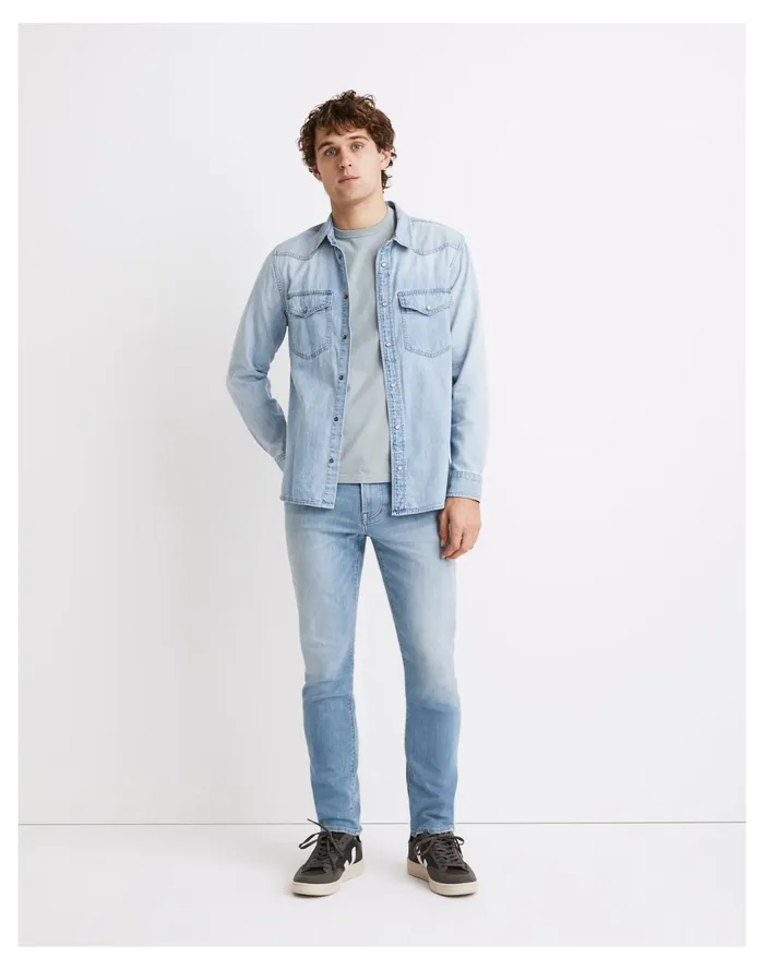 Men Athletic Slim Jeans In Alhart Wash Alhart Wash Madewell Jeans