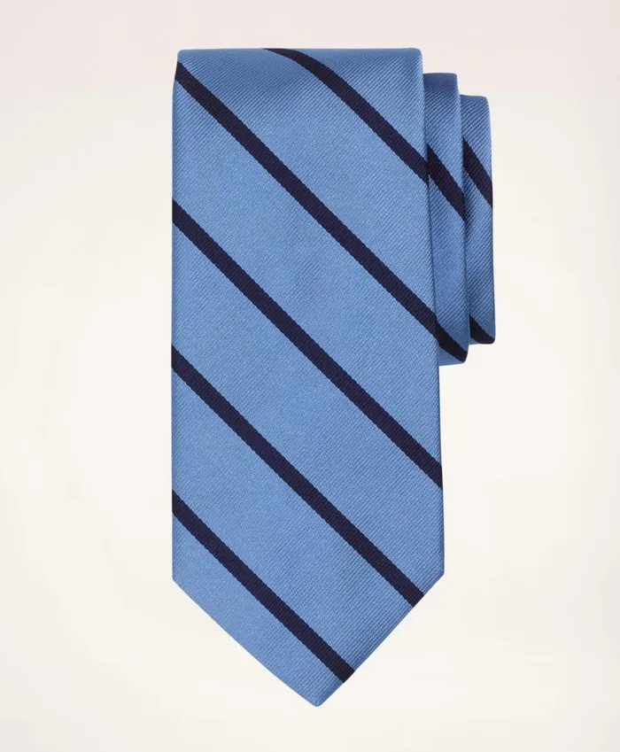 Men Bb3 Rep Tie Light Blue Brooks Brothers Ties and Pocket Squares