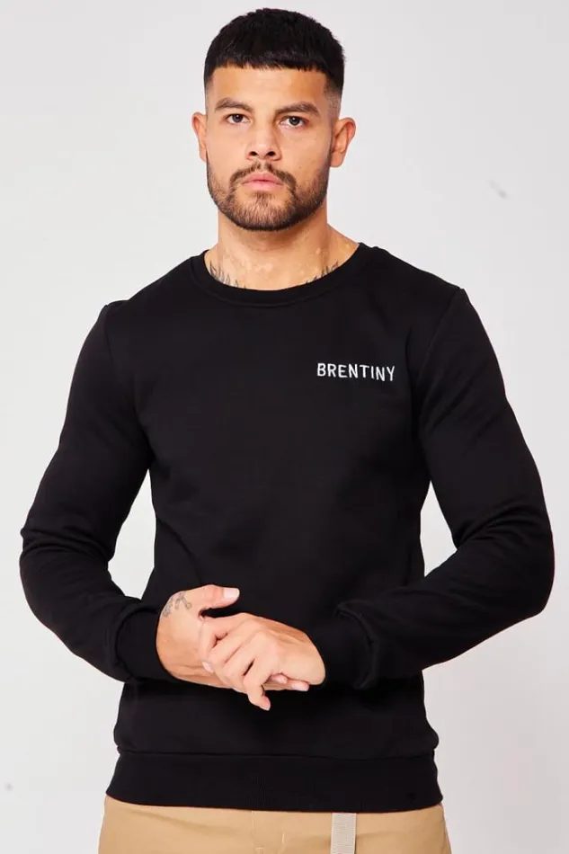 Men Black Brentiny Sweatshirt Black Brentiny Paris Sweatshirts and Pullovers