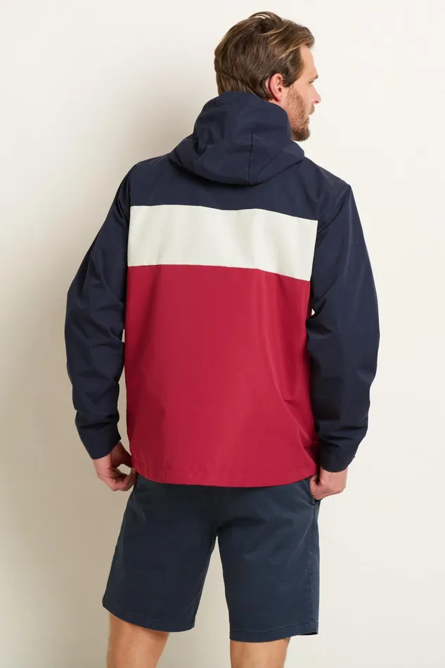 Men Brakeburn Coats And Jackets Colour Block Zip Through Jacketndash Brakeburn