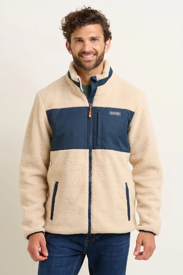 Men Brakeburn Coats And Jackets Cream Polar Fleece