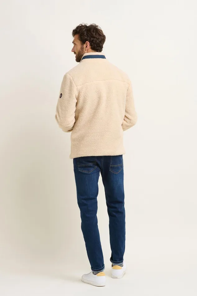 Men Brakeburn Coats And Jackets Cream Polar Fleece