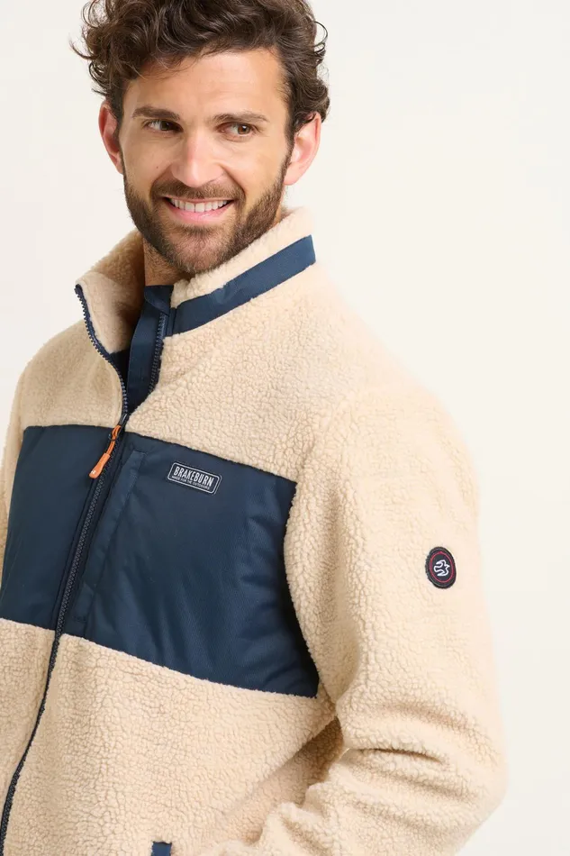 Men Brakeburn Coats And Jackets Cream Polar Fleece