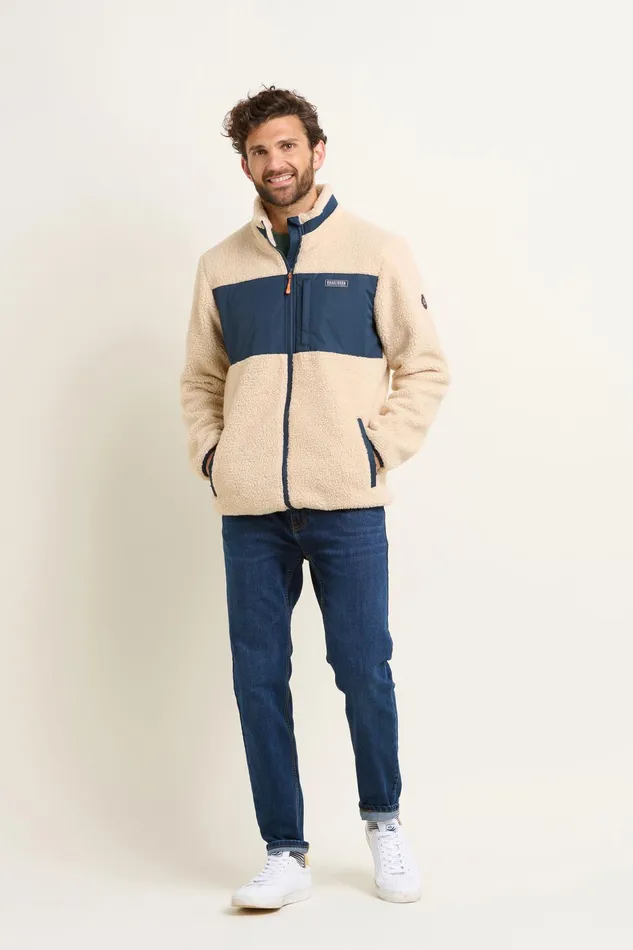 Men Brakeburn Coats And Jackets Cream Polar Fleece