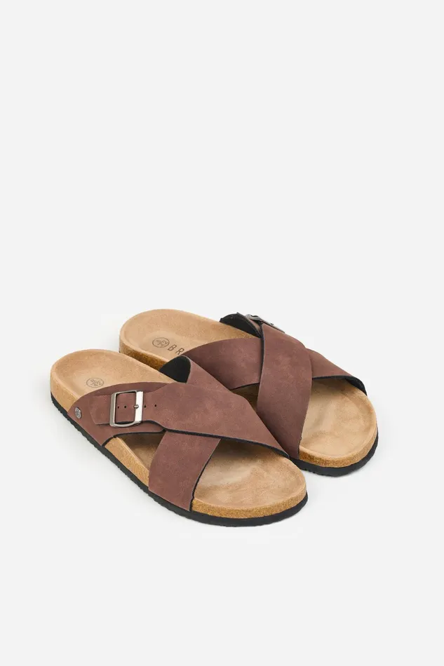 Men Brakeburn Slippers and Sandals Cross Over Sandal