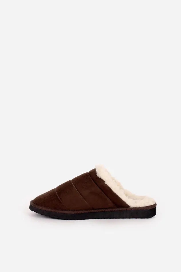 Men Brakeburn Slippers and Sandals Dark Brown Quilted Slipper