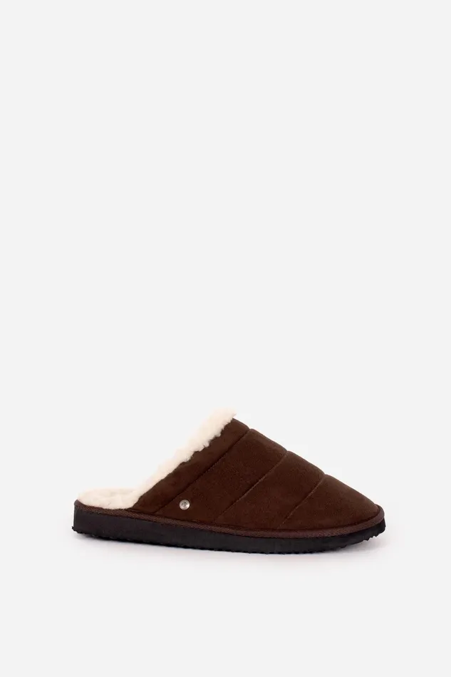 Men Brakeburn Slippers and Sandals Dark Brown Quilted Slipper