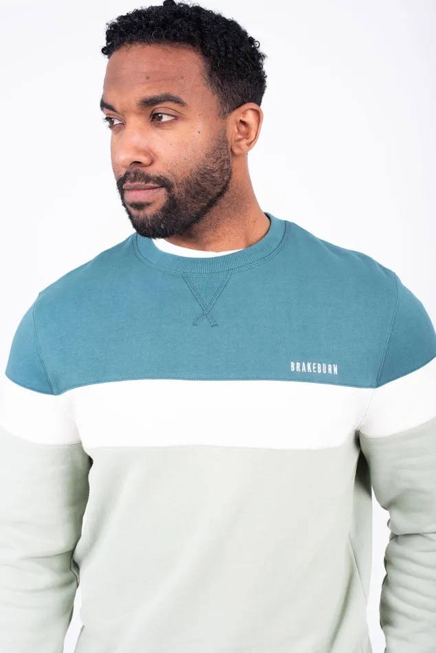 Men Brakeburn Sweatshirts And Hoodies Colour Block Sweatshirt